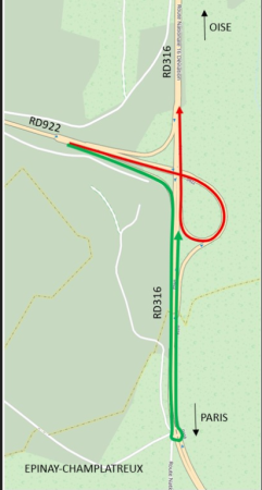 Modification de circulation – RD316 / RD922 à Luzarches